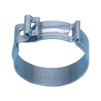 Screwless Hose Clamp Low Overall Height | Stainless Steel A2 | 8mm Band Width | @Pack of 5 | by Wurth