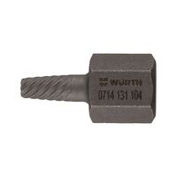 Internal Extractor Hexagonal Short | Ideal for Damaged Screws | Compact Design | by Wurth