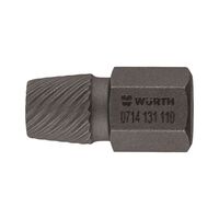 Internal Hexagonal Extractor | Short Length for Confined Spaces | Rusted Screw Remover | by Wurth