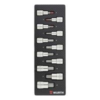 Hexagon Socket Wrench Set | 11 Pieces | Carbon Finish | Compatible with ORSY System | by Wurth
