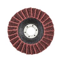 RED PERFECT® 3D Non-Woven Lamella Flap Disc | 115mm Diameter | Rugged Fiberglass Backing | Cooler Grinding | by Wurth