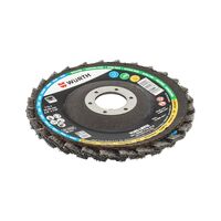 3D Non-Woven Lamella Flap Disc | 115mm Diameter | Rugged Fiberglass Backing | Iron & Chlorine Free | by Wurth