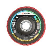 RED PERFECT® 3D Non-Woven Lamella Flap Disc | 125mm Diameter | Iron & Chlorine Free | Rugged Fiberglass Backing | by Wurth