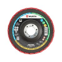 3D Non-Woven Lamella Flap Disc | 125 mm Diameter | Blue Color | Rugged Fiberglass Backing | by Wurth