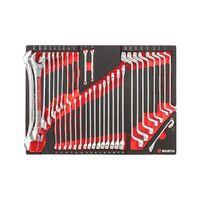 Combination Wrench Set 36 Pieces | Carbon Finish | Compatible with ORSY System | by Wurth