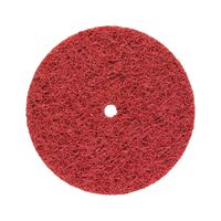 Longlife Coarse Nylon Abrasive Fleece Disc | 100mm Diameter | High Material Removal | Red Color | by Wurth