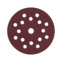 Dry Abrasive Paper Disc Wood P100 | Multi-Hole Design | Hook and Loop Adhesive | @Pack of 50 | by Wurth