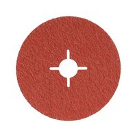 Vulcanised Fibre Disc Ceramic Grains | G36 | 100mm Diameter | Red Brown | by Wurth