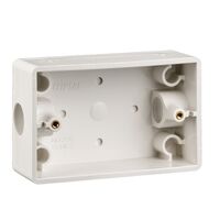Clipsal - Mounting Accessories, Mounting Box, with 20 mm End Entries - White Electric