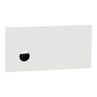 Clipsal Solis Grid Plate and Cover | 1 Gang Horizontal | Matt White Finish | Durable Plastic | @Each of 1 | by Clipsal