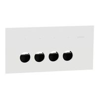 Clipsal Solis Grid Plate and Cover | 3 Gang Horizontal | Matt White Finish | Durable Plastic | @Each of 1 | by Clipsal