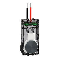 Clipsal Solis T Series Push-button Adaptor for Wiser Switch | Matt Painted Platinum Finish | Durable Ceramic Material | @Each of 1 | by Clipsal