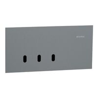 Clipsal Solis T Series Grid Plate & Cover | 3 Gang Horizontal | Polished Ceramic | Platinum Finish | @Each of 1 | by Clipsal