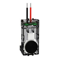 Clipsal Solis T Series Push-button Adaptor for Wiser Switch | Matt Painted Ebony Aluminium | Flush Mount Design | @Each of 1 | by Clipsal