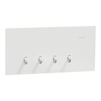 Clipsal Solis T Series Flush Switch | 4 Gang | 1-Way/2-Way Function | Polished White Ceramic | @Each of 1 | by Clipsal