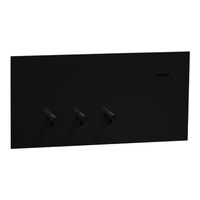 Clipsal Solis T Series Flush Switch | 3 Gang Toggle | 230V-240V | Ebony Aluminium | @Each of 5 | by Clipsal