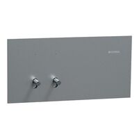 Clipsal Solis T Series Flush Switch | 2 Gang Toggle | 230V-240V | Polished Platinum Finish | @Each of 10 | by Clipsal