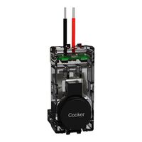 Clipsal Solis Push-Button Adaptor | Cooker Marked | Polished Ceramic Finish | Flush Mount | @Each of 1 | by Clipsal