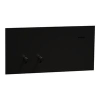 Clipsal Solis T Series Flush Switch | 2 Gang Toggle | 10AX 1-Way/2-Way | 230V-240V | Ebony Aluminium | @Each of 10 | by Clipsal