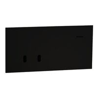 Clipsal Solis T Series 2 Gang Horizontal Grid Plate | Polished Ceramic | Ebony Aluminium Finish | @Each of 1 | by Clipsal