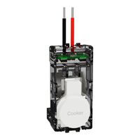 Clipsal Solis Push-Button Adaptor for 40M32 | Polished Ceramic | Zen White | @Each of 1 | by Clipsal