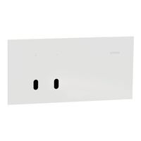 Clipsal Solis T Series 2 Gang Horizontal Grid Plate | Polished White Ceramic | Easy to Clean | @Each of 1 | by Clipsal