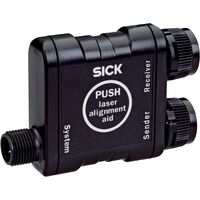 T-connector with pushbutton for laser alignment aid, M12, 5-pin