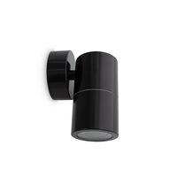 6W LED Anodised Aluminium Fixed Wall Spot - Black