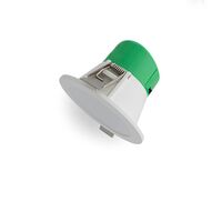 7W LED Downlight w/Dimm Integral Driver - 70mm diam - White - Flush Lens - TRI