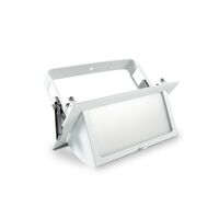 35W Tilt Adjustable LED Rectangular downlight w/ dimmable driver - Tri-CCT - White