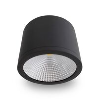 35w LED IP54 Dimmable Surface Mount D/L - Black/3000k/60o - Warm White
