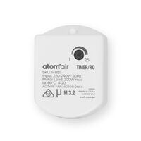 Remote control receiver and remote kit for AC ceiling fans - White