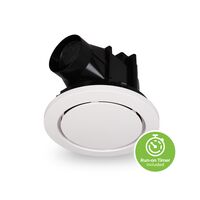 240mm 30W Ducted exhaust fan with round white fascia