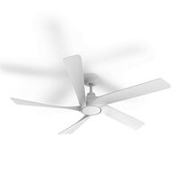 54 inch (1370mm) 5 Blade 34W DC ceiling fan W/LED Light white