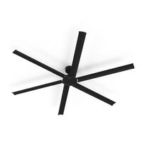 84 inch (2130mm) 6 blade 55W DC ceiling fan black