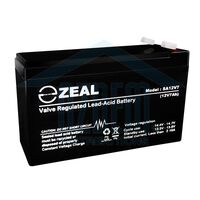 ZEAL SLA-12V 7AH(C20) BATT F1 TERMINAL 1YR