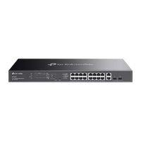 TP-LINK OMADA 20-PORT EASY MANAGED GIGABIT SWITCH, POE+(16), SFP/RJ45(4), 250W 5YR