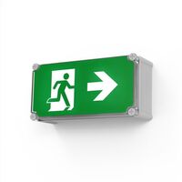 Boxit Pro IP65 Wallmount Exit Light - 24M