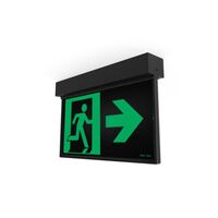 Razor Pro Surface-mount Exit light - 24M - Black