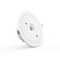 Ektor Lynk - Slimfire - Low profile emergency luminaire - D50 - Black - W/Wireless