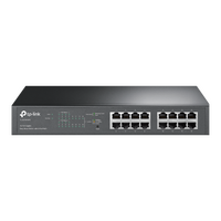 TP-LINK 16-PORT EASY SMART GIGABIT SWITCH, POE+(8), 150W, METAL CASE, 5YR