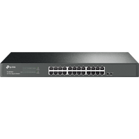TP-LINK 24-PORT UNMANAGED GIGABIT RACKMOUNT SWITCH, 19" STEEL CASE, 5YR