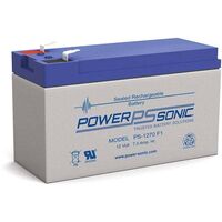 POWERSONIC SLA-12V 7AH(C20) BATT F1 TERMINAL 1YR