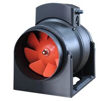 TORPEDO DC 150 - Energy saving DC 150mm Mixflow Inline Exhaust Fan with Speed Control, 24/7 continuous trickle, standard on/off or 10min run on timer mode