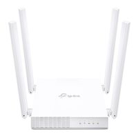 TP-LINK ARCHER AC750 DUAL-BAND ROUTER, 10/100 LAN(4), WAN(1), 3YR