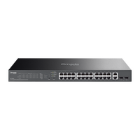 TP-LINK OMADA 28-PORT EASY MANAGED GIGABIT SWITCH, POE+(24), SFP(2), 250W, 5YR