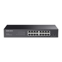 TP-LINK MERCUSYS 16-PORT GIGABIT DESKTOP/RACKMOUNT SWITCH, GbE(16), METAL CASE, 5YR