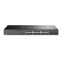 TP-LINK OMADA 28-PORT MANAGED GIGABIT RACK SWITCH, POE+(16), SFP(4), 150W, 5YR