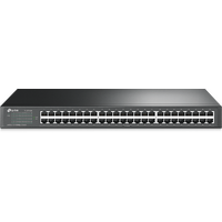 TP-LINK 48-PORT UNMANAGED SWITCH, 10/100(48), 19" STEEL CASE, 5YR