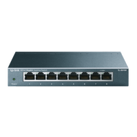 TP-LINK 8-PORT UNMANAGED GIGABIT SWITCH, METAL CASE, 5YR